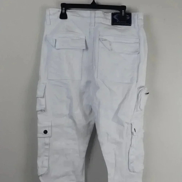White Jeans Men Hyper Force Denim Straight Boys Waist Size 30/30 - Picture 3 of 4